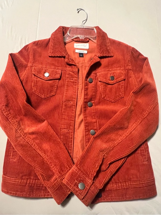 Universal Thread Jackets & Blazers - Universal Thread Rust Orange Corduroy Trucker Jacket